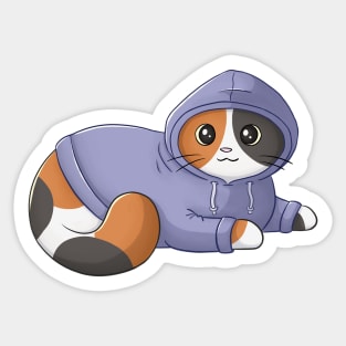 Cute Calico Cat Sticker